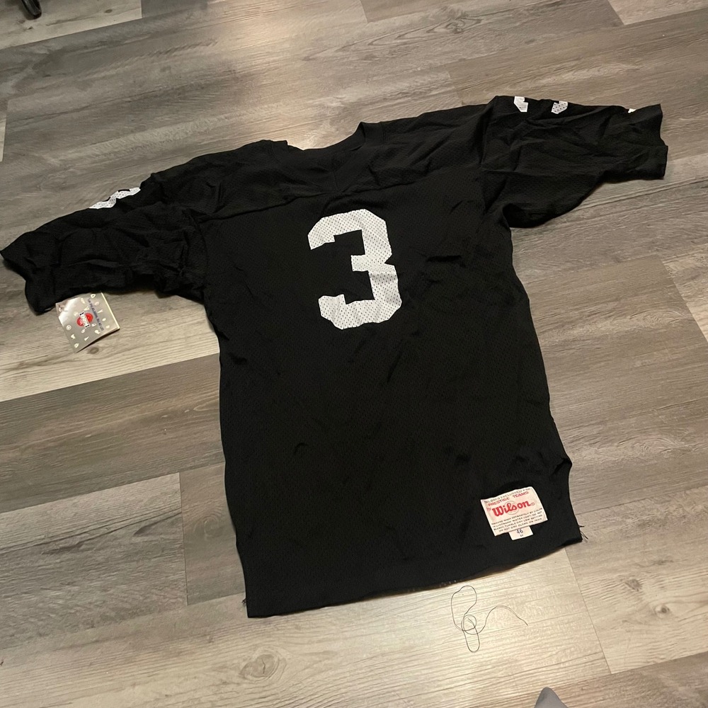 Vintage Wilson NFL Pro Line Daryle Lamonica Raiders Jersey Black Mens 46 NWT